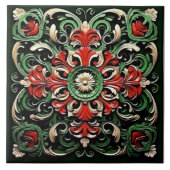 Elegant Hedendaags Kleurrijk Modern  Tegeltje (Voorkant)