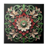 Elegant Hedendaags Kleurrijk Modern  Tegeltje (Voorkant)