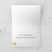 Elegant Hedendaags Woodland Animal Dank u Bedankkaart (Binnen)