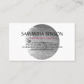 Elegant hedendaagse grijze Waterverf geborsteld Visitekaartje (Achterkant)