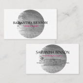 Elegant hedendaagse grijze Waterverf geborsteld Visitekaartje (Voorkant / Achterkant)