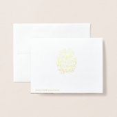 Elegant heeft een Holly Jolly kerstfoto Folie Kaarten (Met envelop)