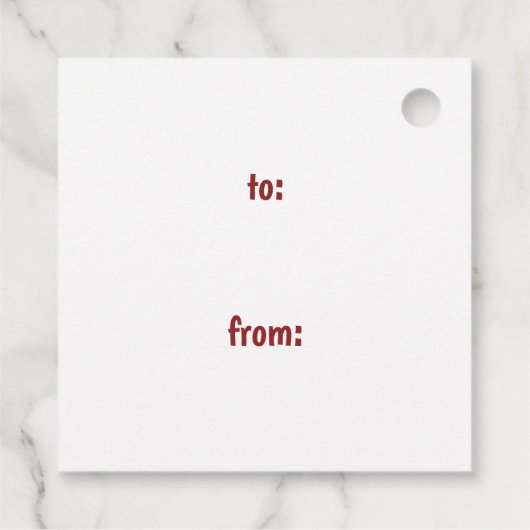 Elegant heeft een Holly Jolly Kerstkalligrafie Bedankjes Labels (Achterkant)