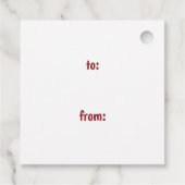 Elegant heeft een Holly Jolly Kerstkalligrafie Bedankjes Labels (Achterkant)