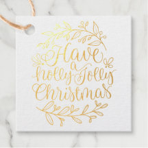 Elegant heeft een Holly Jolly Kerstkalligrafie