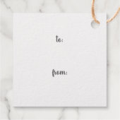 Elegant heeft een Holly Jolly Kerstkalligrafie Bedankjes Labels (Achterkant)