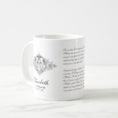 Elegant Heilige Familie Bridesmaid Coffee Mok (Voorkant links)