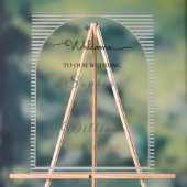 Elegant Helder Acryl Trouwfeest Bord (Neutraal)