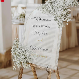 Elegant Helder Acryl Trouwfeest Bord