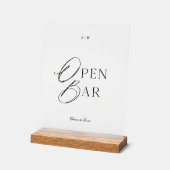 Elegant helder acrylaat Open Bar-bord Acryl Bord (Hoek)