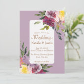 Elegant Helder Kleurrijk Losse Waterverf Bloemen Kaart (Staand voorkant)