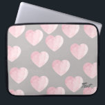 Elegant Helder Licht Roze Liefde Hartpatroon Laptop Sleeve<br><div class="desc">Minimalistisch,  modern en helder ontwerp dat het hartenpatroon van de baby roze kleur op een trendy warme grijze achtergrond vertegenwoordigt.</div>