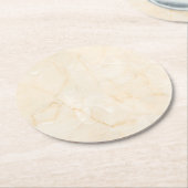 Elegant, helder ontwerp ronde kartonnen onderzetter (Gebogen)