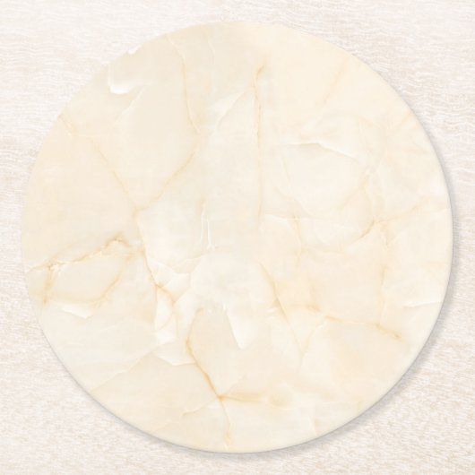 Elegant, helder ontwerp ronde kartonnen onderzetter (Voorkant)