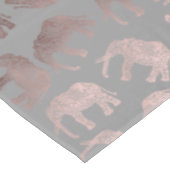 elegant helder roos goud tribaal olifantenpatroon tafelkleed (Gekanteld)