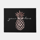 elegant, helder roos goud tropische anananas deurmat (Voorkant)