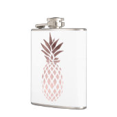 elegant, helder roos goud tropische anananas heupfles (Links)