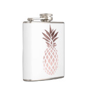 elegant, helder roos goud tropische anananas heupfles (Rechts)