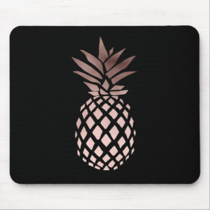 elegant, helder roos goud tropische anananas muismat