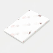 elegant, helder roos goud tropische anananas post-it® notes (Schuin)