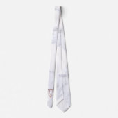 elegant, helder roos gouddiamant witte marmer stropdas (Achterkant)