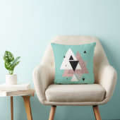 elegant, helder roos goudmijn geometrische driehoe kussen (Stoel)