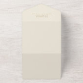 Elegant Helder Roze Waterverf Bloemen Bruiloft All In One Uitnodiging (Buitenkant)