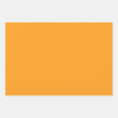 Elegant helder sinaasappel Minimalistisch en chiqu Inpakpapier Vel (Voorkant 3)