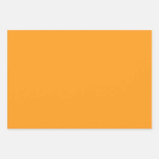 Elegant helder sinaasappel Minimalistisch en chiqu Inpakpapier Vel (Voorkant)