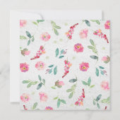 Elegant Helderroze Vrijgezellenfeest met schuimbed Kaart (Achterkant)