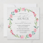 Elegant Helderroze Vrijgezellenfeest met schuimbed Kaart (Voorkant)