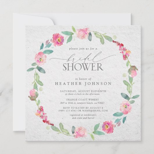 Elegant Helderroze Vrijgezellenfeest met schuimbed Kaart (Voorkant)