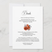 Elegant helemaal in één Oranje Roos Kaart (Achterkant)