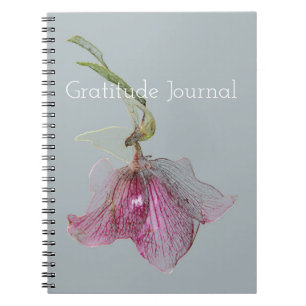 Elegant Hellebore Flower Floral Print Notitieboek