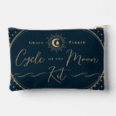 Elegant hemelblauw eerste maanperiode etui (Achterkant)