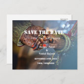 Elegant Henna Indian Save the Date Notice Aankondigingskaart (Voorkant / Achterkant)