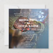 Elegant Henna Indian Wedding Invitation Kaart (Voorkant)