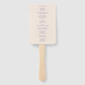 Elegant Herdenkings-ordet van de dienst programma  Handwaaier (Achterkant)