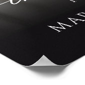 Elegant herdenkingsfoto script welkomstbord poster (Hoek)