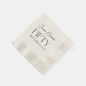 Elegant herenfeestje voor 50e verjaardag servet (Hoek)