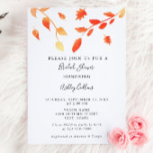 Elegant Herfst Autumn Waterverf Foliage verlaat af Kaart