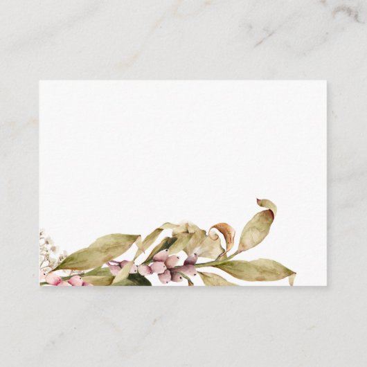 Elegant Herfst Baby shower Book Request Informatiekaartje (Achterkant)