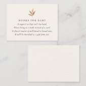 Elegant Herfst Baby shower Books for Baby Informatiekaartje (Voorkant / Achterkant)