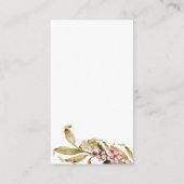 Elegant Herfst Baby shower Informatiekaartje (Achterkant)