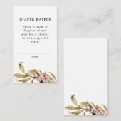 Elegant Herfst Baby shower Informatiekaartje (Voorkant / Achterkant)