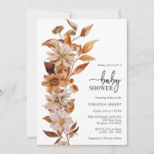 Elegant Herfst Baby shower Kaart (Voorkant)