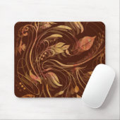 Elegant Herfst Batik Print Foliage Muismat (Met muis)