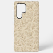 Elegant Herfst bladpatroon | Minimalistische herfs Samsung Galaxy Hoesje (Achterkant)