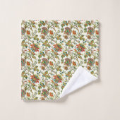 Elegant herfst bloemmotief  bad handdoek (Wasdoekje)