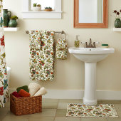 Elegant herfst bloemmotief  bad handdoek